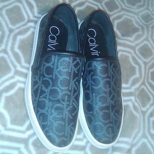 Calvin Klein slip on flats